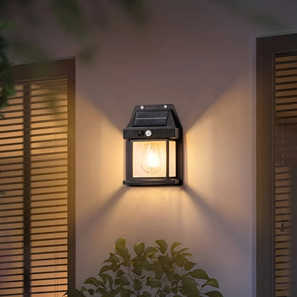 LumeXcel - Modern Solarvägglampa med Rörelsesensor