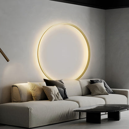 Luminös Cirkellampa - Modern Minimalistisk LED Rund Vägglampa
