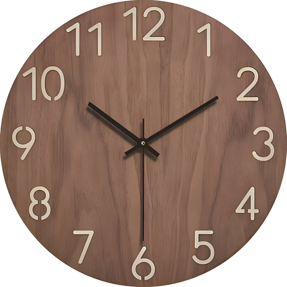 Arista Lignum | Minimalistisk väggklocka i trä med skandinavisk design