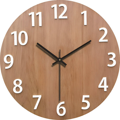 Arista Lignum | Minimalistisk väggklocka i trä med skandinavisk design