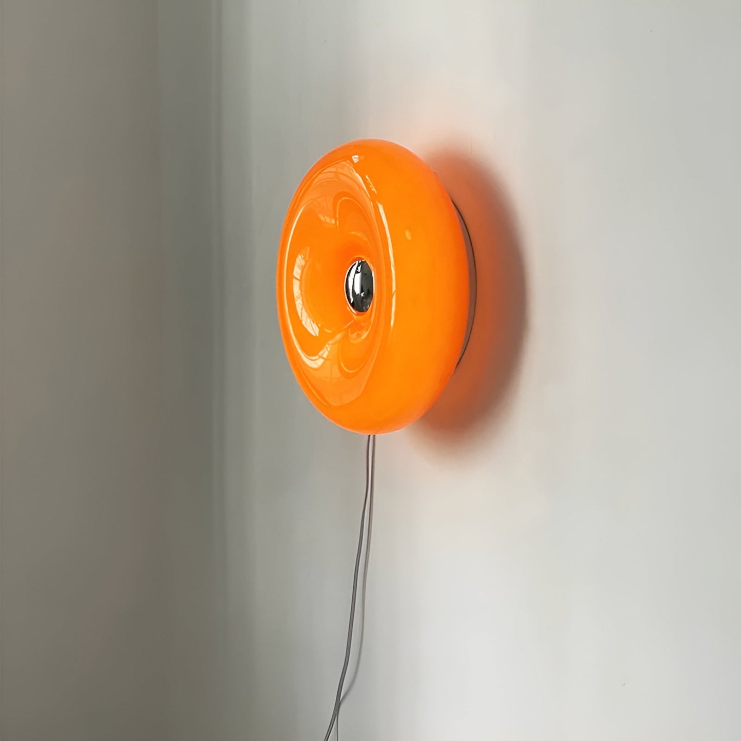 Orange Donut Lampa - Stilig Vägglampa och Bordslampa