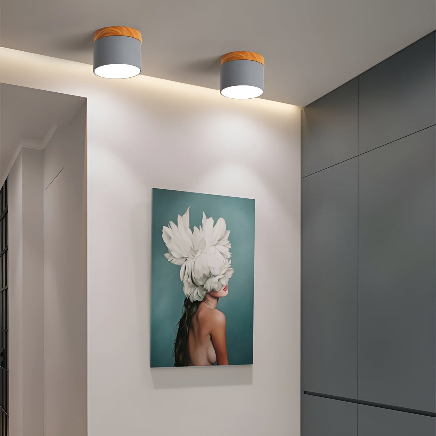 Carvallo – Minimalistisk Zylinder taklampa med Varm Ljus Accent