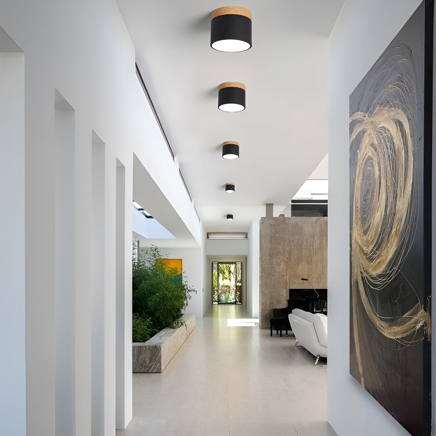 Carvallo – Minimalistisk Zylinder taklampa med Varm Ljus Accent