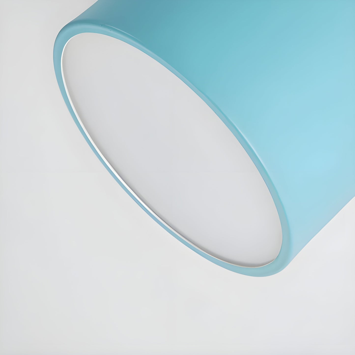 LED-taklampa i cylindrisk form – Varmt ljus i vintagestil industriell design | Med dekorativ detalj i trä