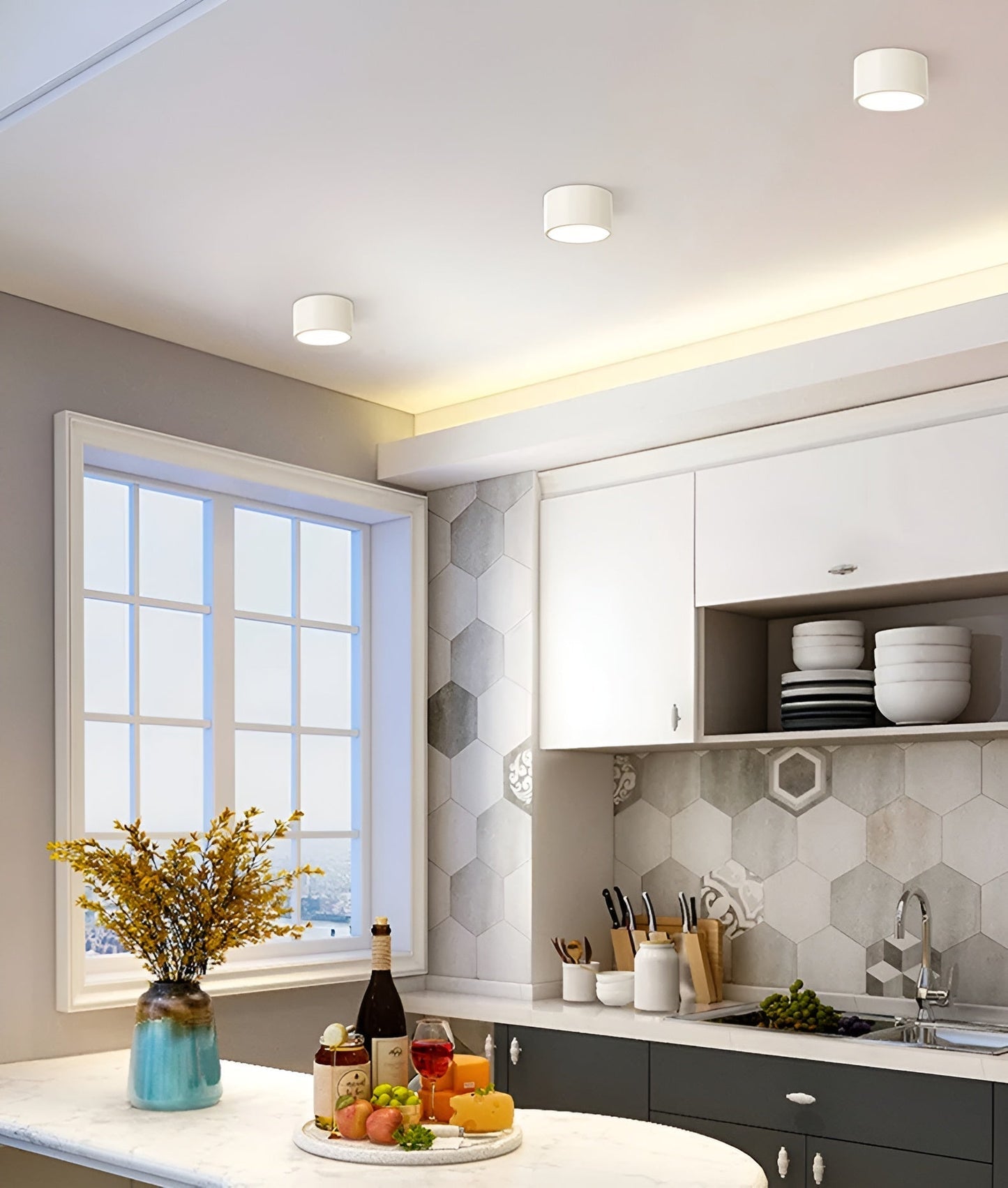 Carvallo – Minimalistisk Zylinder taklampa med Varm Ljus Accent