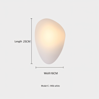 PebbleHue Vägglampa - LED Vägglampa i Glas i Nordisk Stil