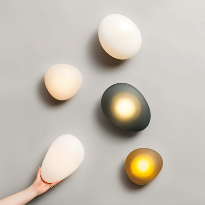 PebbleHue Vägglampa - LED Vägglampa i Glas i Nordisk Stil