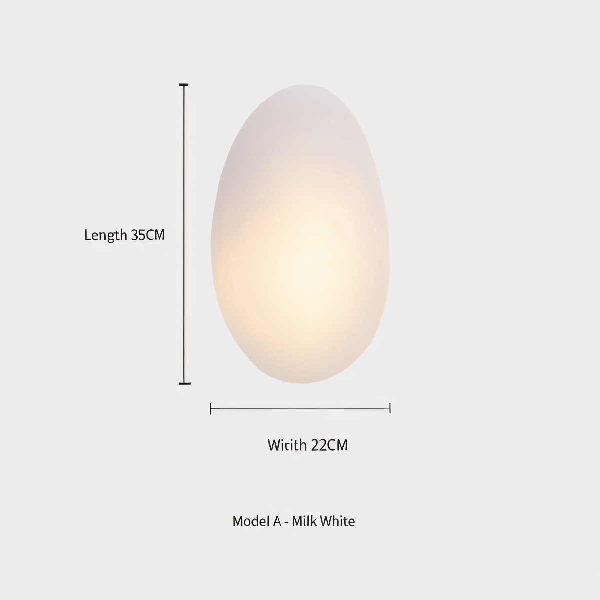 PebbleHue Vägglampa - LED Vägglampa i Glas i Nordisk Stil