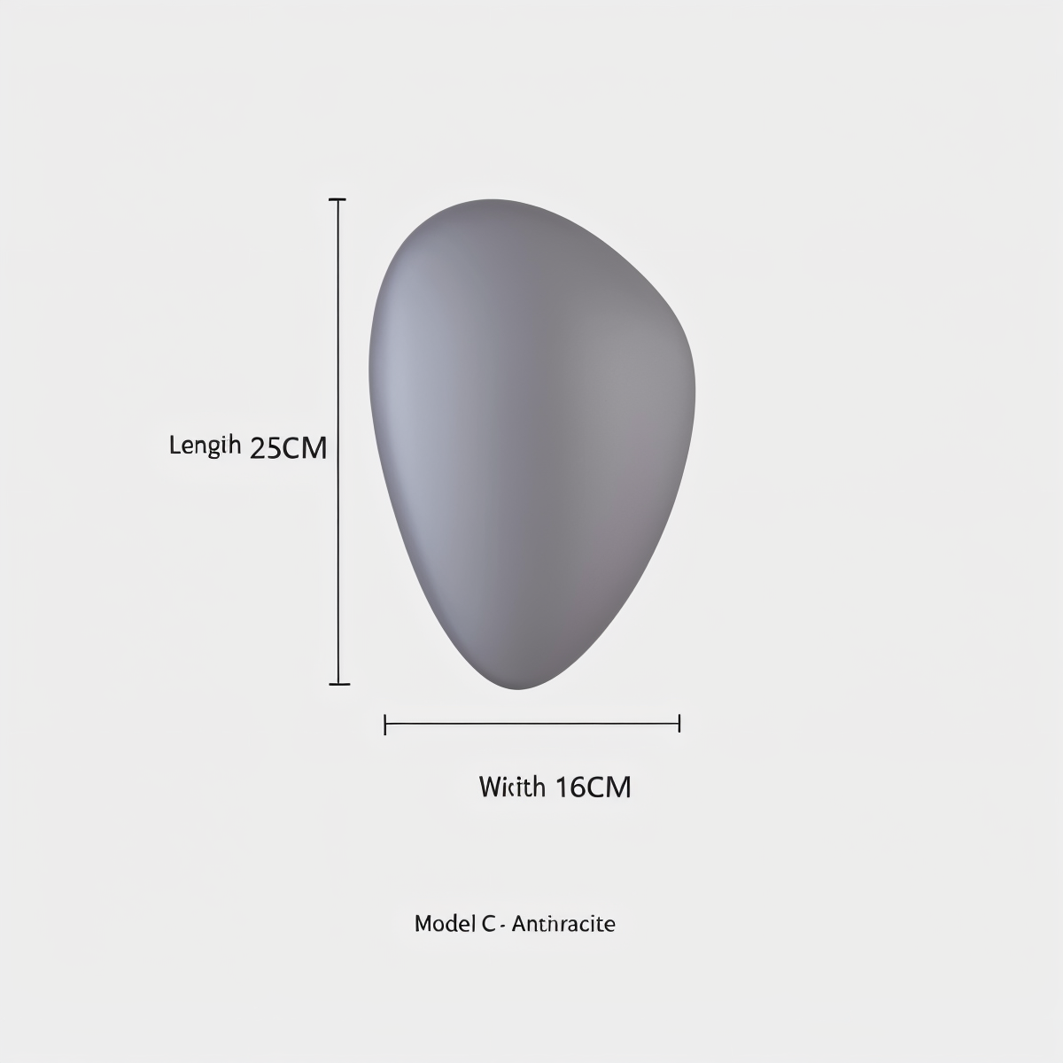 PebbleHue Vägglampa - LED Vägglampa i Glas i Nordisk Stil