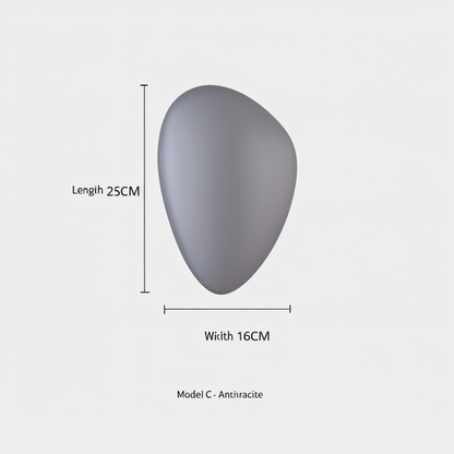 PebbleHue Vägglampa - LED Vägglampa i Glas i Nordisk Stil