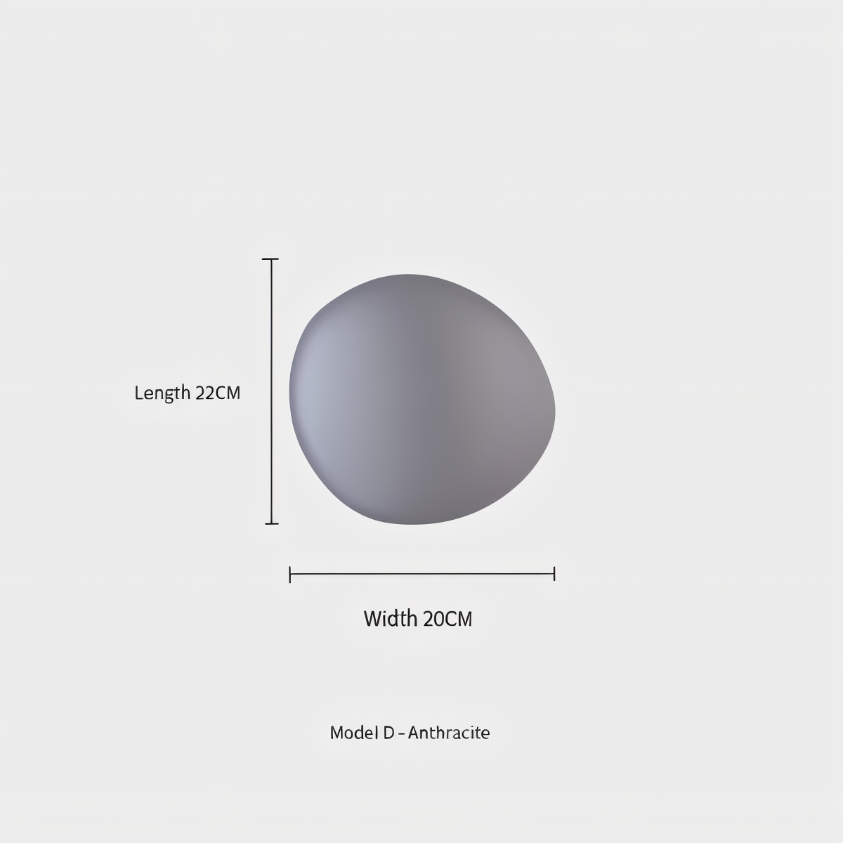 PebbleHue Vägglampa - LED Vägglampa i Glas i Nordisk Stil