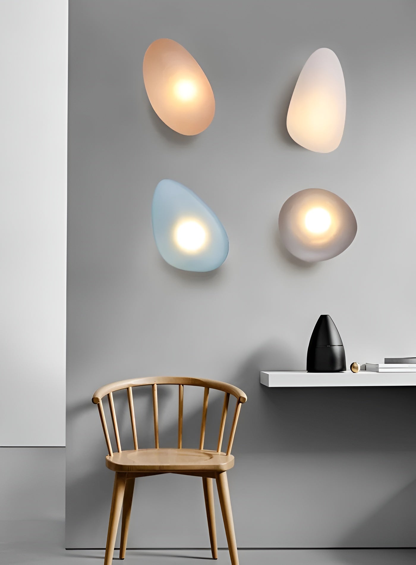 LED Vägglampa i Kieselstein Design – Dekorativ nordisk design för vardagsrum och hall