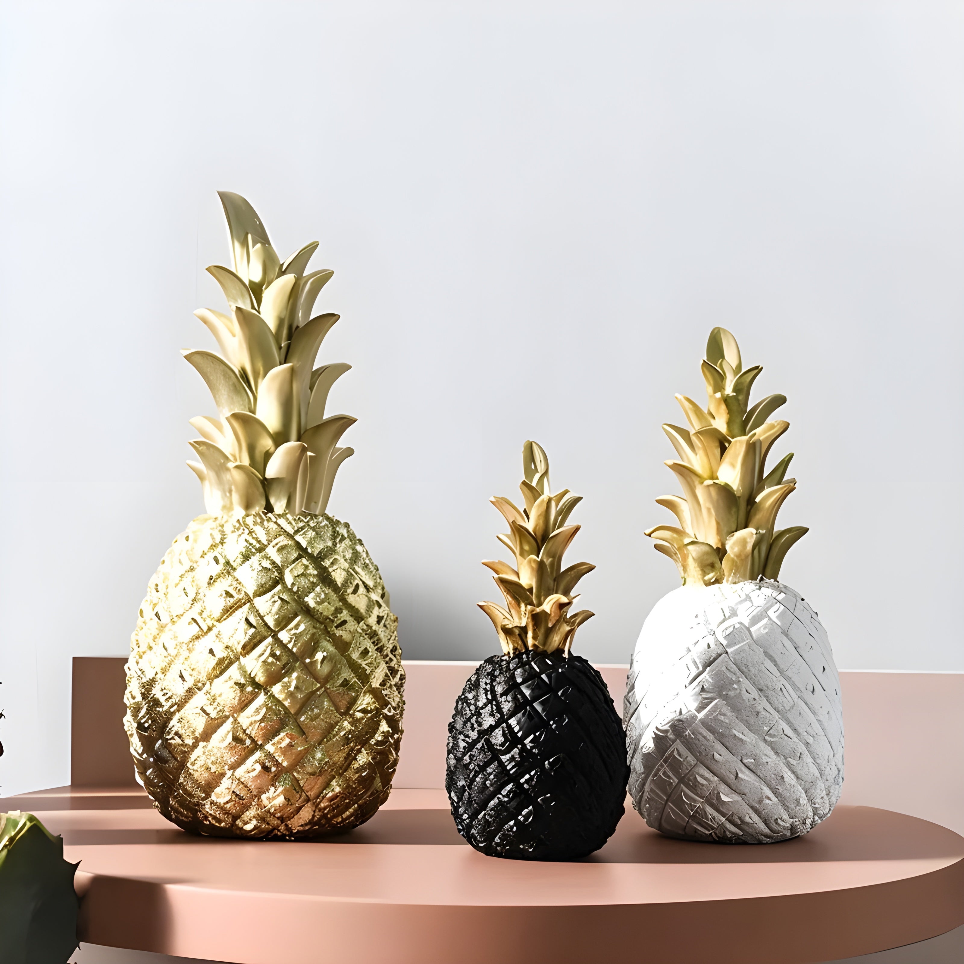 PineGlow Decor - Dekorativ Ananas-Ananas-Vardagsrumsdekor