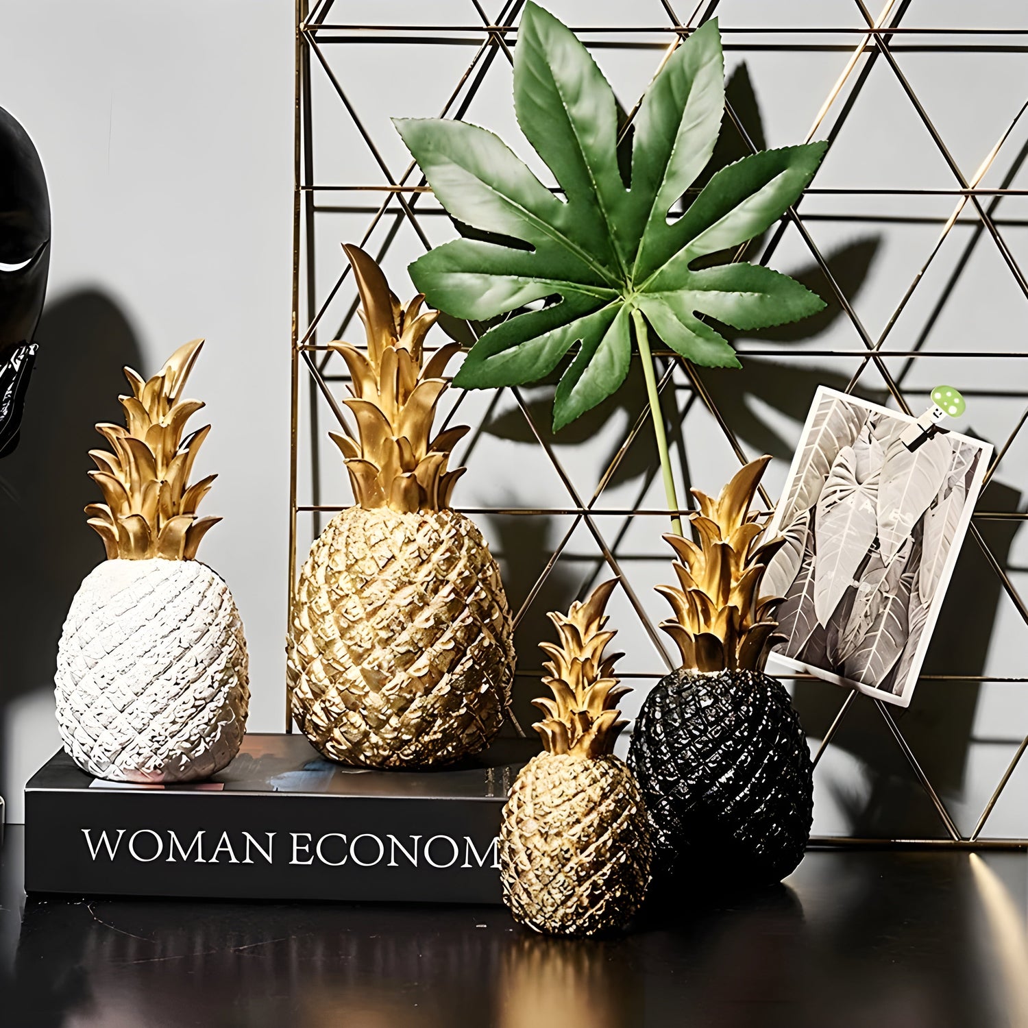 PineGlow Decor - Dekorativ Ananas-Ananas-Vardagsrumsdekor