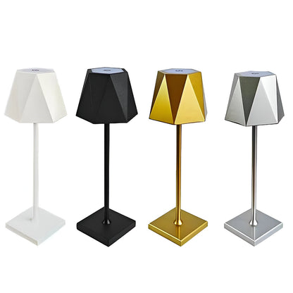 PolyGlow - Bärbar sexkantig LED-bordslampa - Vattentålig och uppladdningsbar