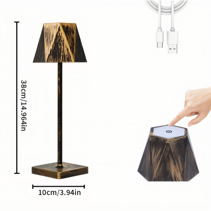 PolyGlow - Bärbar sexkantig LED-bordslampa - Vattentålig och uppladdningsbar
