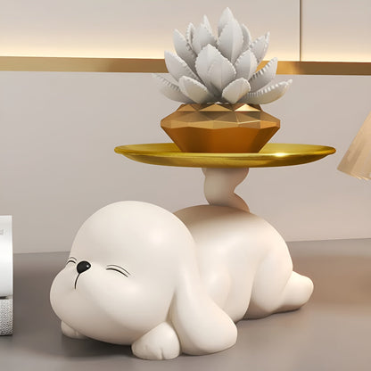 PuppyTail - Dekorativ hundnyckelhållareplatta för moderna hem