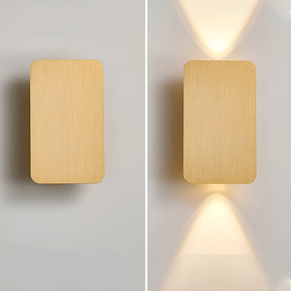 GlowForm Mini | Rektangulär LED-vägglampa i minimalistisk stil för varm atmosfär