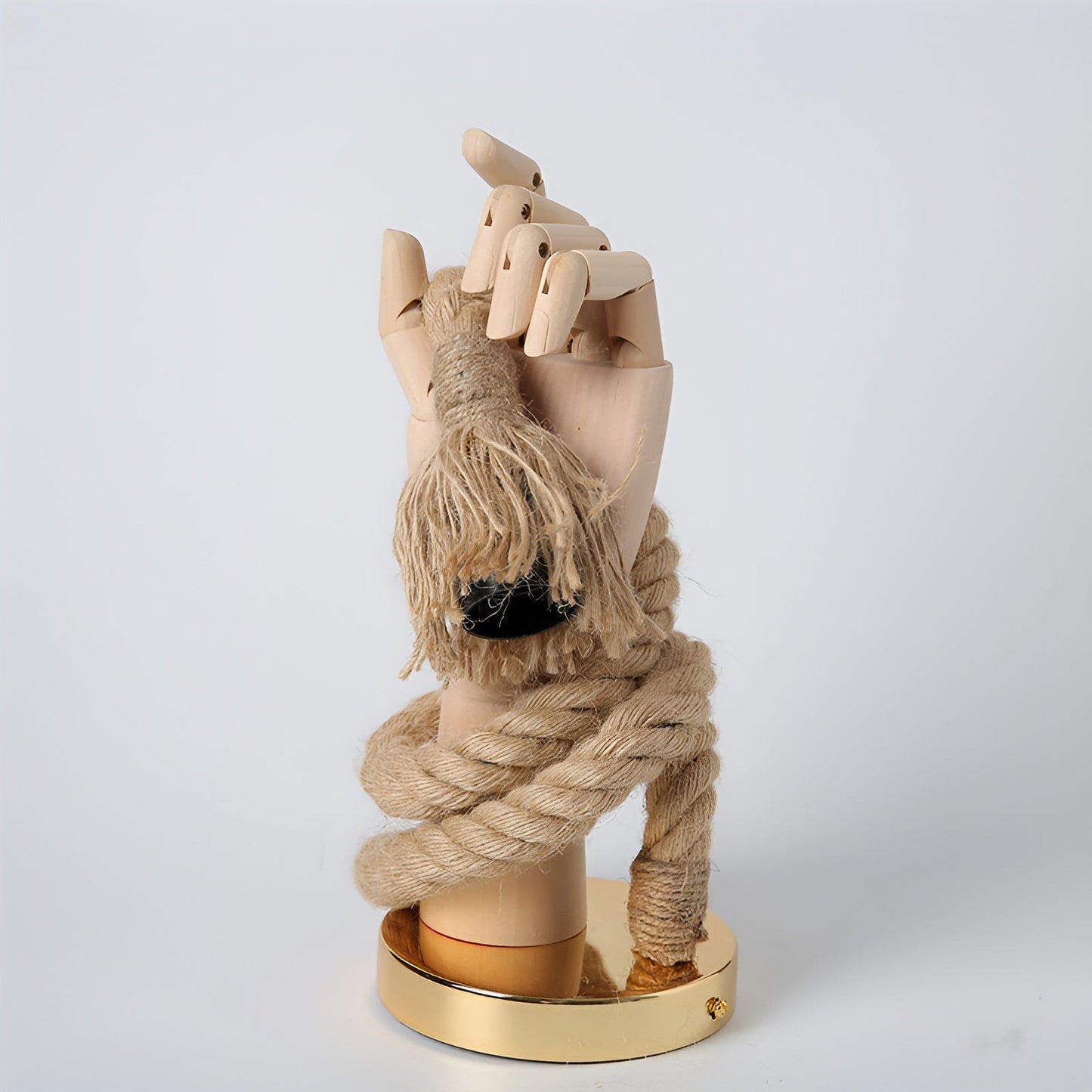 RetroHand Lampa - Handgjord Hamprep Vägglampa för en Tidlös Touch