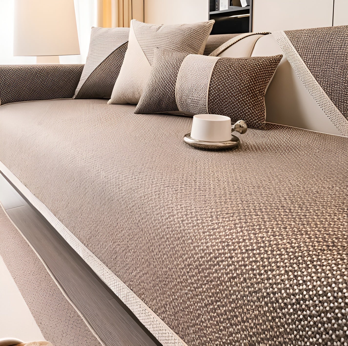 Soföverkast i bomullsblandning – Enkel och dekorativ | Perfekt för vilket vardagsrum som helst