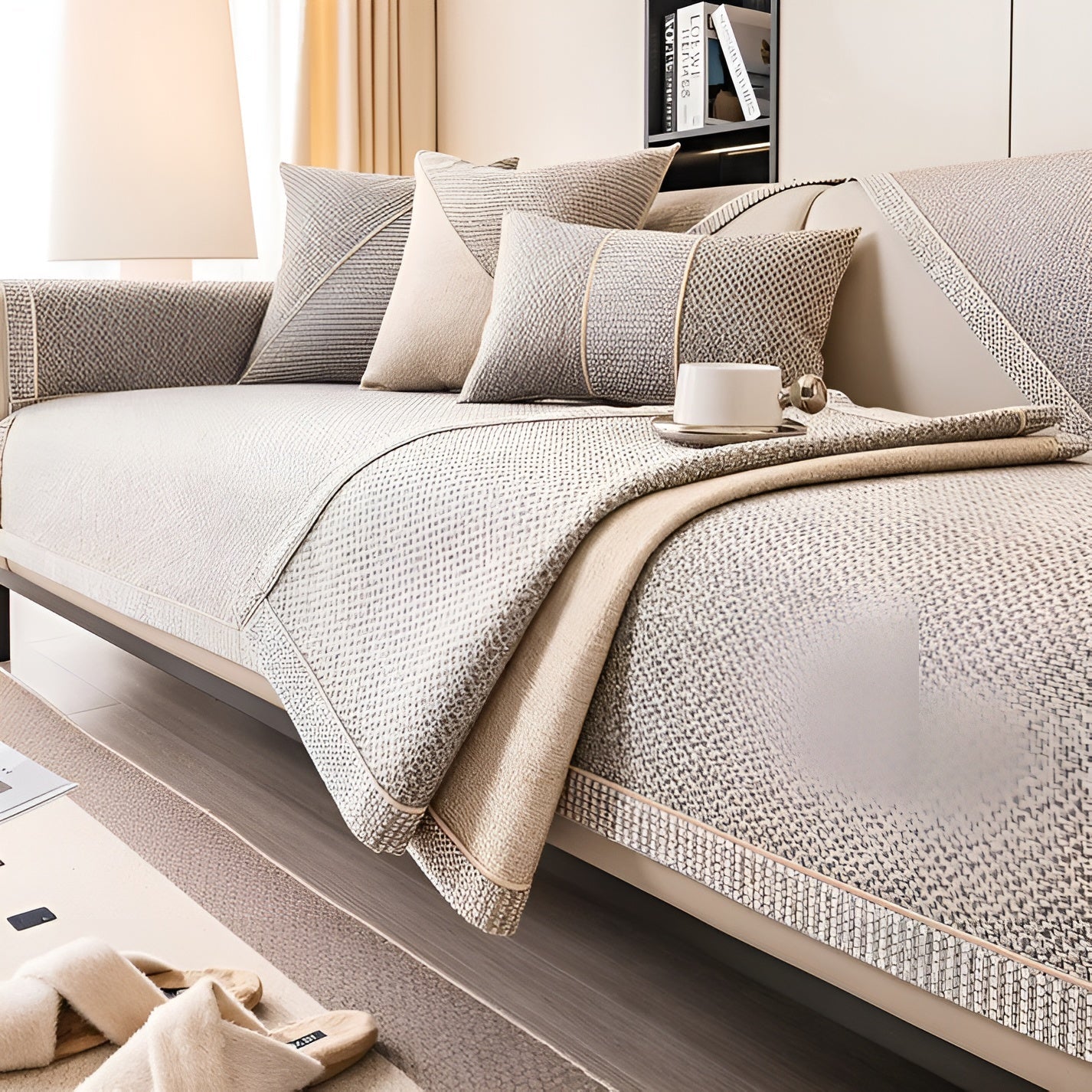 Soföverkast i bomullsblandning – Enkel och dekorativ | Perfekt för vilket vardagsrum som helst