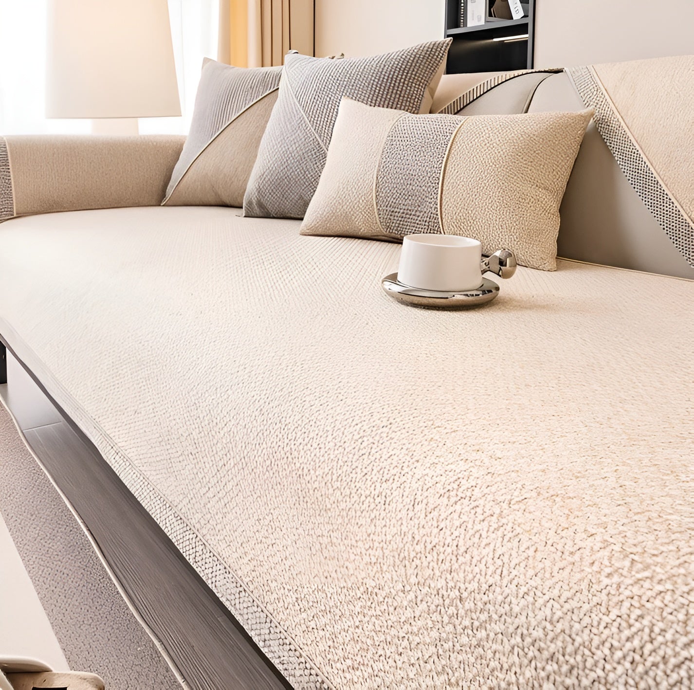 Soföverkast i bomullsblandning – Enkel och dekorativ | Perfekt för vilket vardagsrum som helst