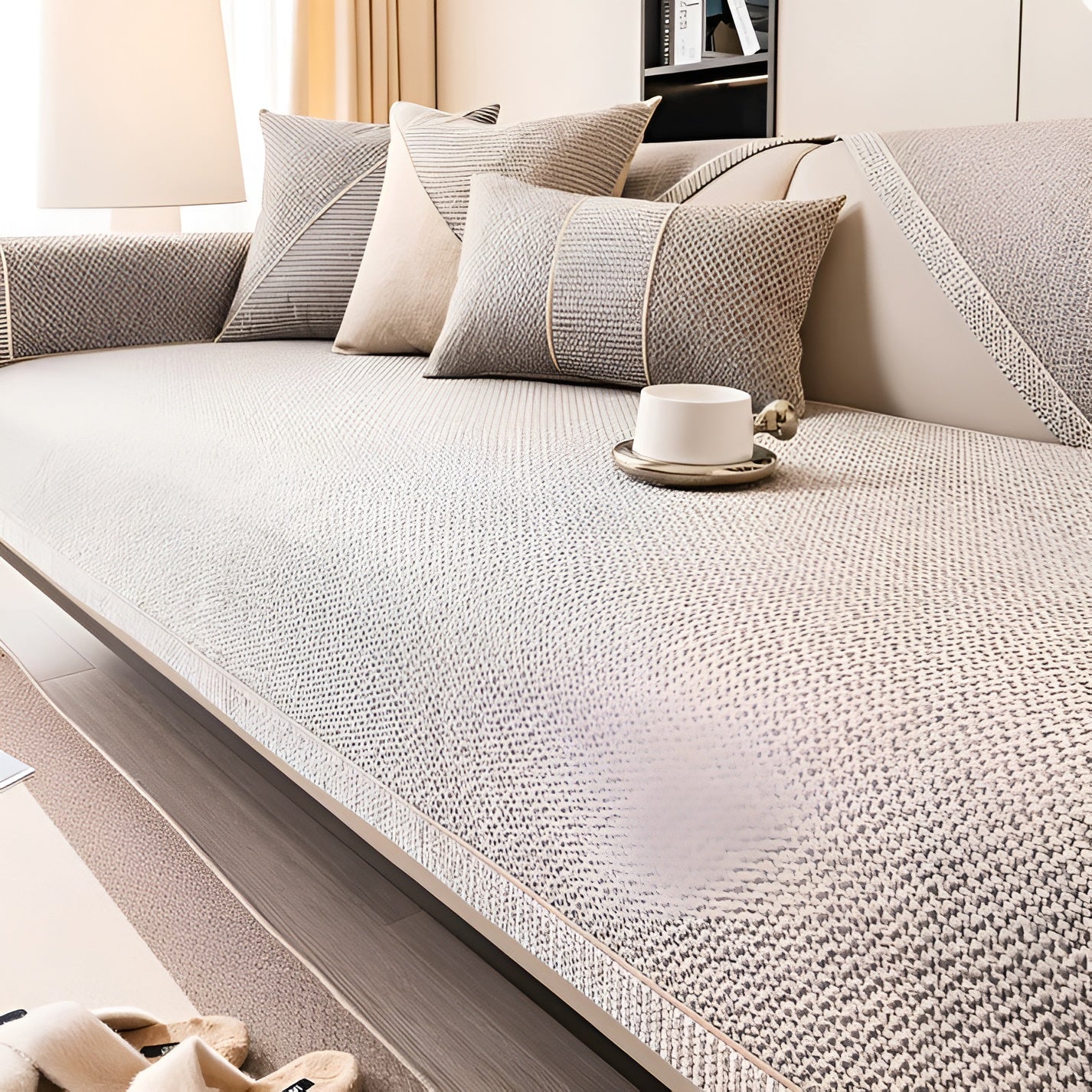 Soföverkast i bomullsblandning – Enkel och dekorativ | Perfekt för vilket vardagsrum som helst