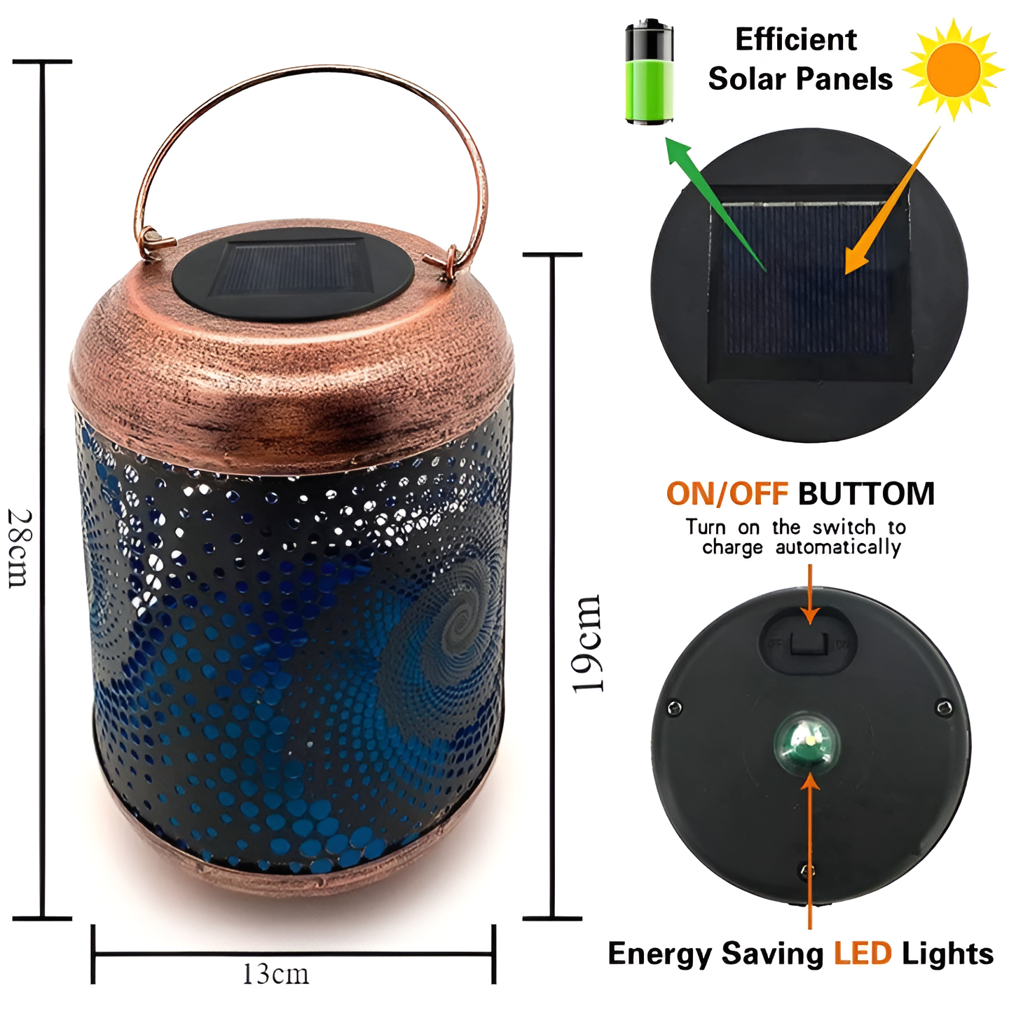 SpinSphere - Solprojektorlampa med Spiraleffekt för Utomhus