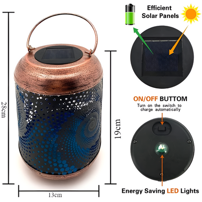 SpinSphere - Solprojektorlampa med Spiraleffekt för Utomhus