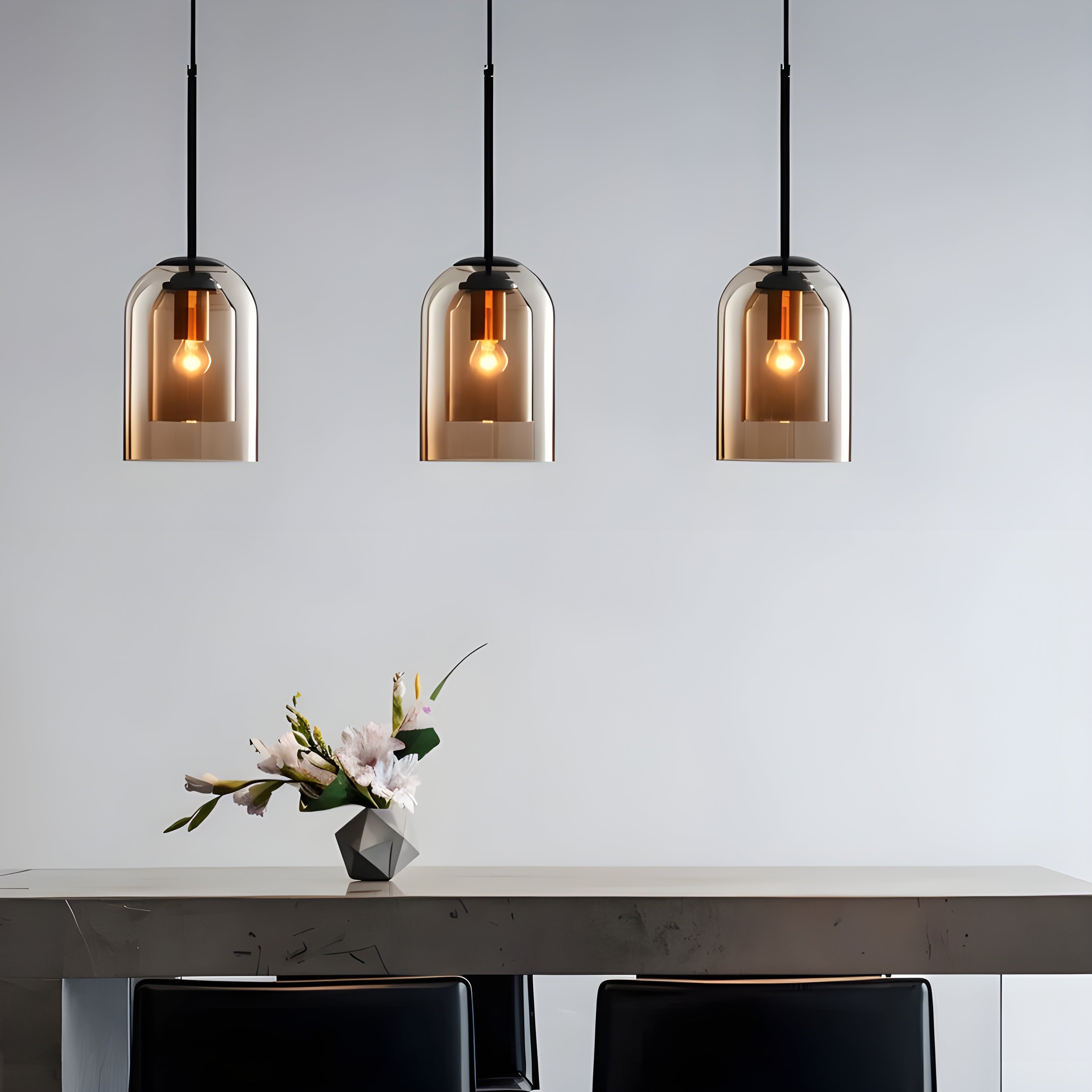 SkyGleam Light - Modern Dubbel Glas Pendellampa