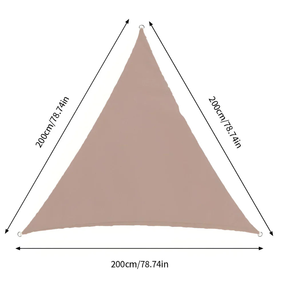 ShadeMaster – Vattenavvisande trekantigt UV solsegel med vikbart och bärbart design för utomhustäckning