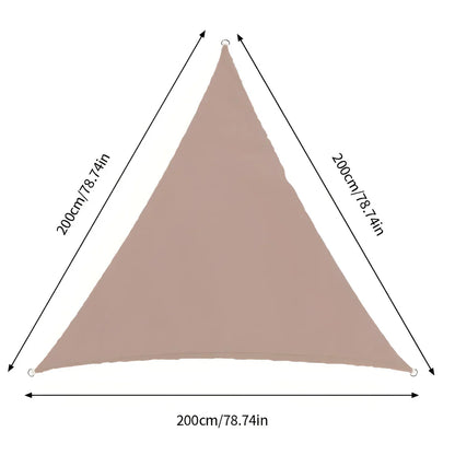 ShadeMaster – Vattenavvisande trekantigt UV solsegel med vikbart och bärbart design för utomhustäckning