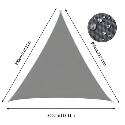ShadeMaster – Vattenavvisande trekantigt UV solsegel med vikbart och bärbart design för utomhustäckning