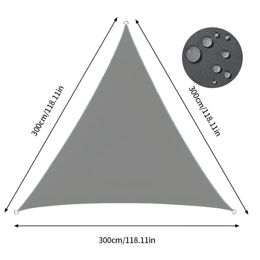 ShadeMaster – Vattenavvisande trekantigt UV solsegel med vikbart och bärbart design för utomhustäckning