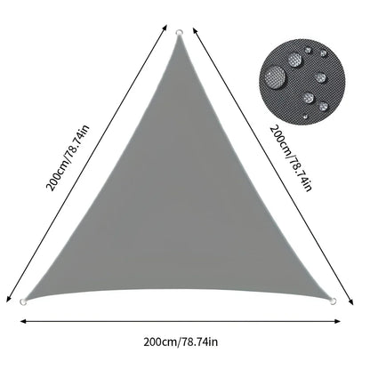 ShadeMaster – Vattenavvisande trekantigt UV solsegel med vikbart och bärbart design för utomhustäckning