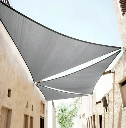 ShadeMaster – Vattenavvisande trekantigt UV solsegel med vikbart och bärbart design för utomhustäckning