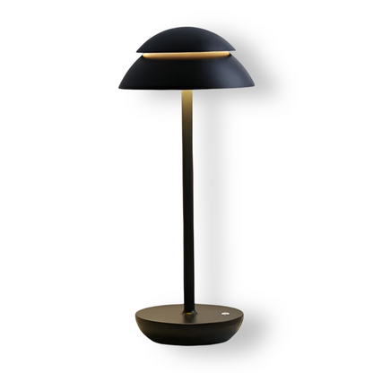 UmbraGlow Slim | Trådlös LED-bordslampa med skärm i minimalistisk design