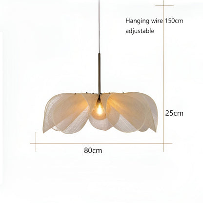 Floruma Lune |hänglampa i en floralt boho-design av glas