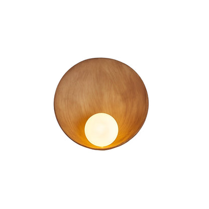 Vit Pärlampa - Vit Vägglampa med Wabi-Sabi Design
