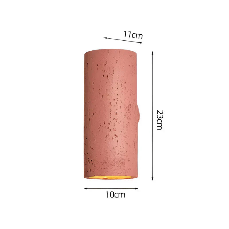 Carvallo - Elegant cylinderformad vägglampa med enkel installation och mjukt sken