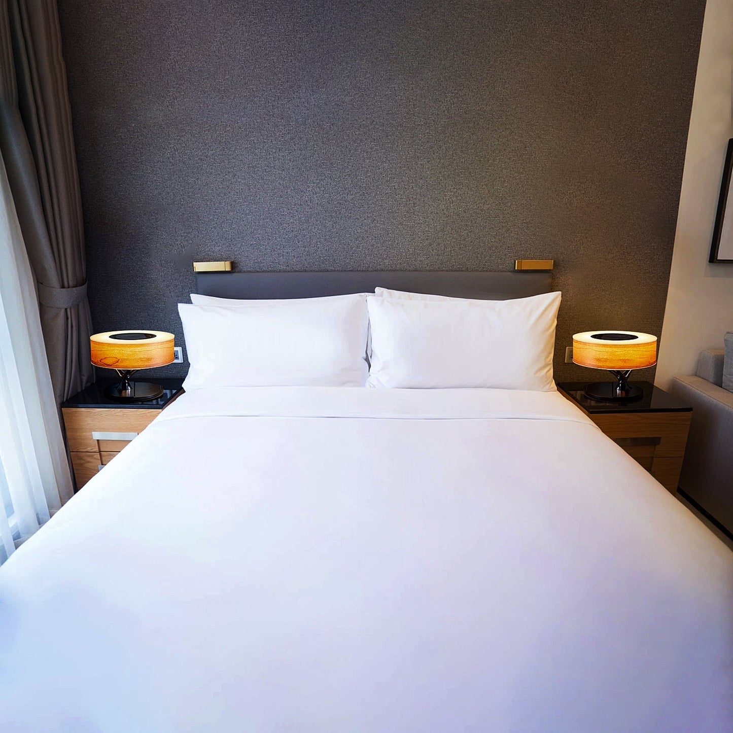 Horizon Sänglampa (Kersenhout)