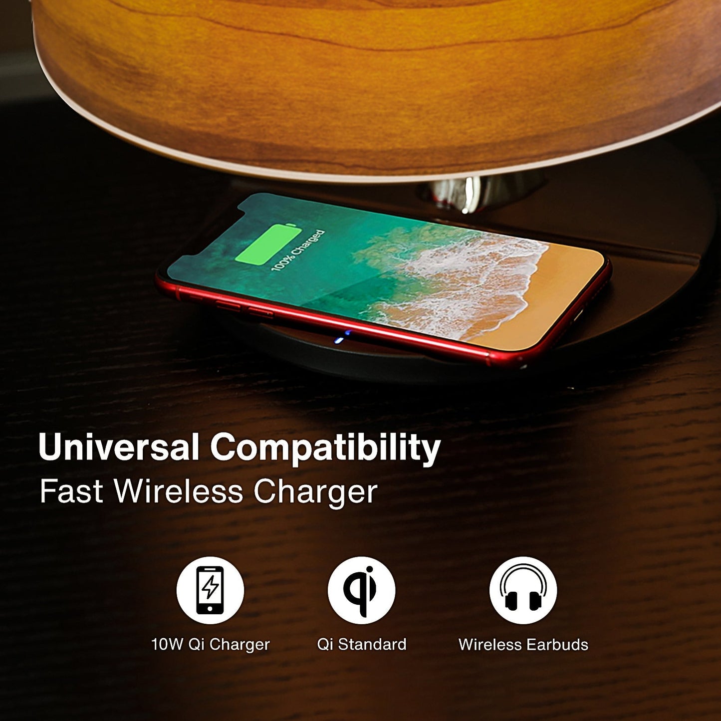 Horizon Sänglampa (Kersenhout)