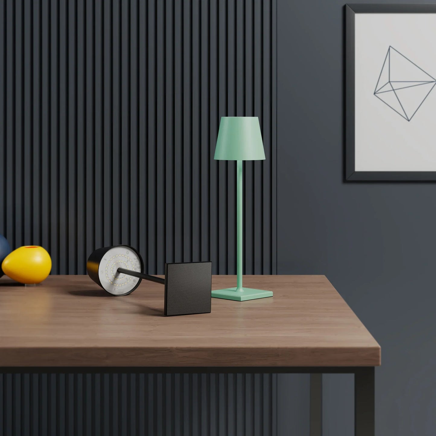 RoyaleGlow Trådlampa - USB-laddningsbar vattentät bordslampa med touch-knapp