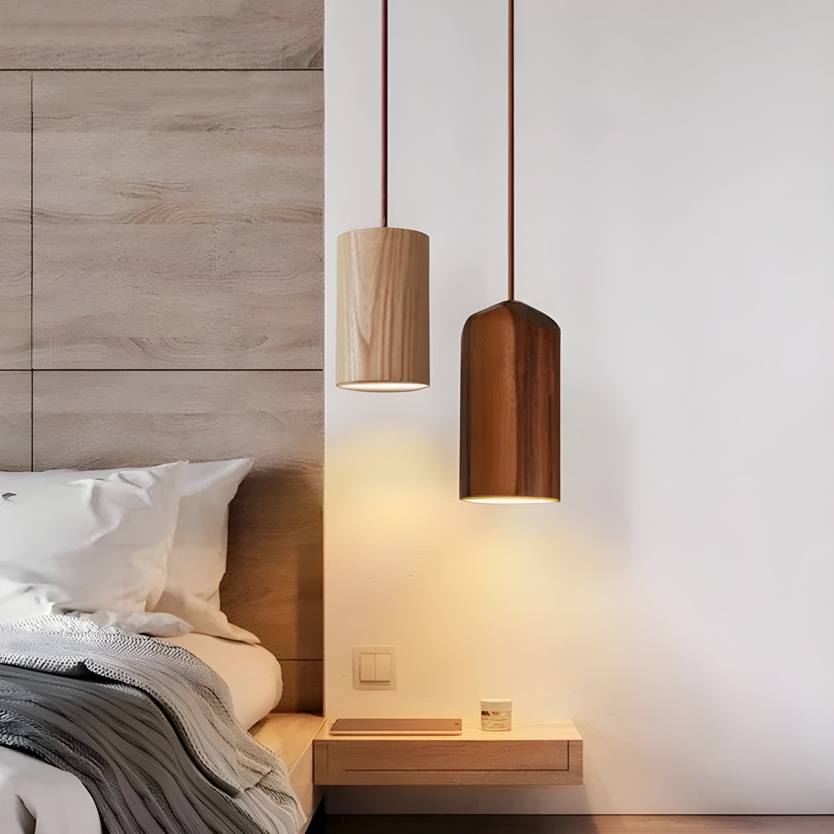 LuxeTrail Light - Skandinavisk Trä Pendellampa