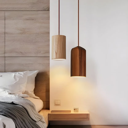 LuxeTrail Light - Skandinavisk Trä Pendellampa