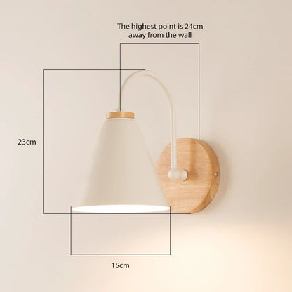 OakShine – Trävägglampa med Varmt Ljus