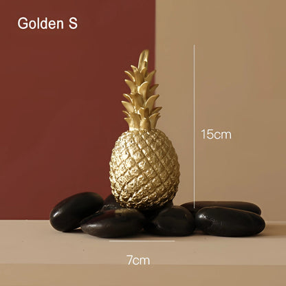 Nordic Ananas-deko-objekt av resin – Modernt heminredning, tropiskt inspirerad dekoration