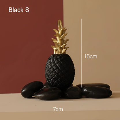 Nordic Ananas-deko-objekt av resin – Modernt heminredning, tropiskt inspirerad dekoration