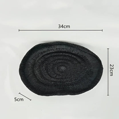 Samtida dekorativ skål i resin med naturinspirerad design - stiligt och mångsidigt accentstycke