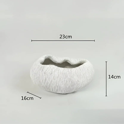 Samtida dekorativ skål i resin med naturinspirerad design - stiligt och mångsidigt accentstycke